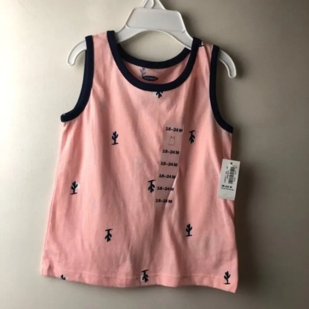 Old Navy Girl's Sleeveless Graphic Tank Sz 18-24M